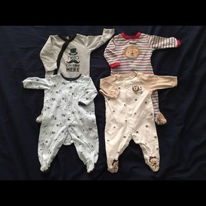 Cute footed sleepers 3-6 months